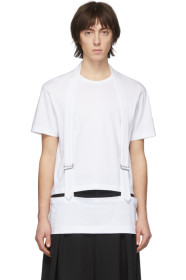Comme des Garçons Homme Plus - White Buckle T-Shirt