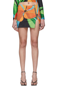 Louisa Ballou - SSENSE Exclusive Multicolor Micro Zip Skirt