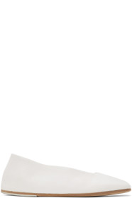 Marsèll - White Square Spatolona Ballerina Flats