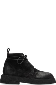 Marsèll - Black Suede Crepe Sole Boots