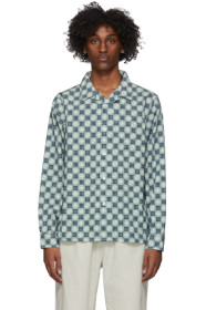 Stussy - Indigo & Green Dice Checker Shirt