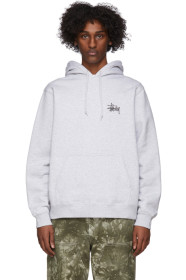 Stussy - Grey Basic Logo Hoodie