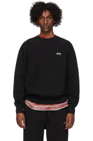 Stussy - Black Stock Logo Sweatshirt