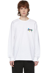 Stussy - White Dot Collage Long Sleeve T-Shirt