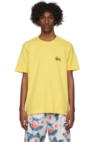 Stussy - Yellow Basic Logo T-Shirt