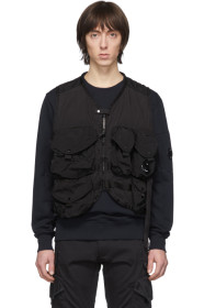 C.P. Company - Veste à glissière noire 50 Fili