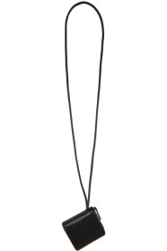 Dries Van Noten - Portefeuille à dragonne noir Zip Around