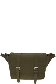 Dries Van Noten - Sac messager en toile kaki