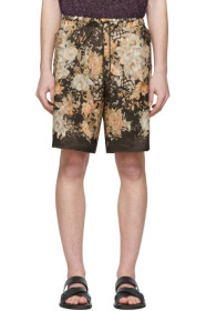 Dries Van Noten - Brown & Multicolor Floral Drawstring Shorts
