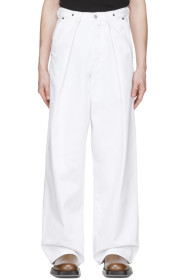 Dries Van Noten - White Denim Wide-Leg Jeans