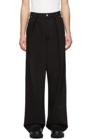 Dries Van Noten - 黑色宽松长裤