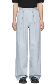 Dries Van Noten - 蓝色宽松长裤