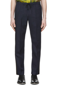 Dries Van Noten - Navy Perkino Tape Trousers
