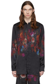 Dries Van Noten - Chemise à imprimé fleuri noire