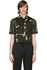 Dries Van Noten - Khaki Leopard & Floral Shirt