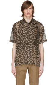 Dries Van Noten - Brown & Beige Leopard Shirt
