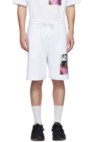 Dries Van Noten - SSENSE Exclusive White Mika Ninagawa Edition Print Shorts