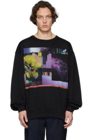 Dries Van Noten - Black Mika Ninagawa Edition Print Sweatshirt