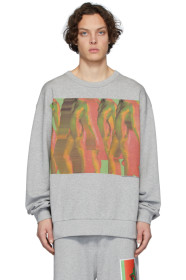 Dries Van Noten - Grey Mika Ninagawa Edition Print Sweatshirt