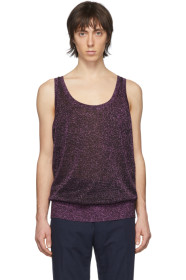 Dries Van Noten - Purple Metallic Tank Top
