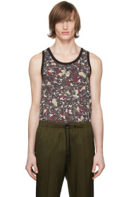 Dries Van Noten - Burgundy Floral Tank Top