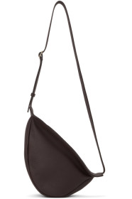 The Row - Burgundy Small Slouchy Banana Bag