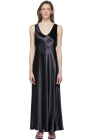 The Row - Black Satin Natasha Dress