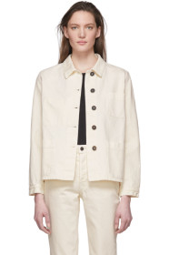 The Row - Off-White Denim Kurt Jacket
