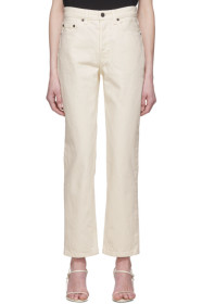 The Row - Off-White Ash Jeans