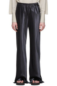 The Row - Black Satin Gala Pants