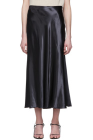 The Row - Black Satin Medela Skirt