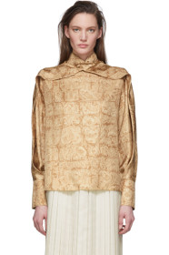 The Row - Brown Silk Lima Top