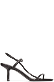 The Row - Black Bare Heeled Sandals