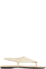 The Row - Off-White Ravello Sandals