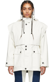 GR-Uniforma - Manteau en cuir synthétique blanc Fireman