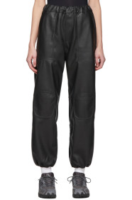 GR-Uniforma - Pantalon en cuir synthétique noir Track