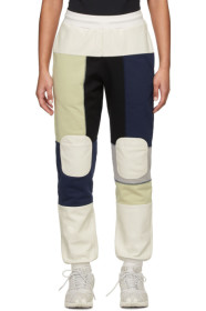 GR-Uniforma - White & Navy Patchwork Lounge Pants