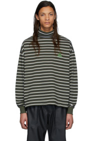 GR-Uniforma - Col roulé rayé vert et blanc Roll