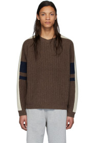 GR-Uniforma - Pull brun Graphic Rib