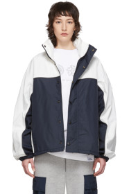 Rassvet - Navy & White Colorblocked Anorak Jacket