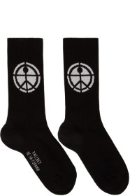 Rassvet - Black Jacquard Rassvet Socks