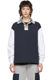 Rassvet - Navy & White Rugby Polo