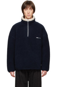 Rassvet - Navy Fleece Zip Pullover