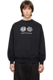 Rassvet - Black Reflective Print Sweatshirt