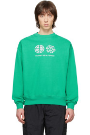 Rassvet - Green Reflective Print Sweatshirt