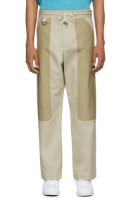 Nicholas Daley - Tan Panelled Pullcord Trousers