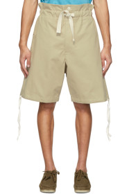 Nicholas Daley - Beige Pullcord Shorts