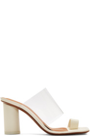 NEOUS - Off-White Chost 80 Heeled Sandals