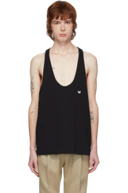 Davi Paris - Black Logo Patch Tank Top