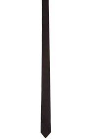 Neil Barrett - Black All-Over Monogram Eaton Tie